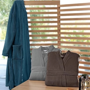 Roupão Masculino Loft Flannel Fleece Buettner - Cinza (M) - M