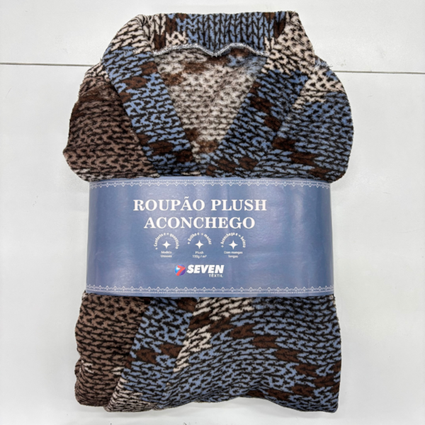 Roupão Microfibra Aconchego Manga Longa - Seven Vichy(Confira tamanhos ) Roupão Microfibra Aconchego Manga Longa - Seven Vichy(Confira tamanhos )