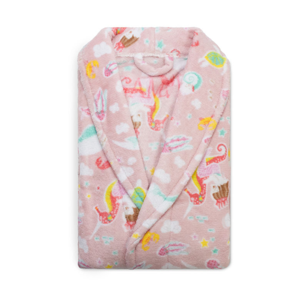 Roupão Microfibra Infantil Fleece Camesa - Sereia (Confira tamanhos disponíveis) Roupão Microfibra Infantil Fleece Camesa - Sereia (Confira tamanhos disponíveis)