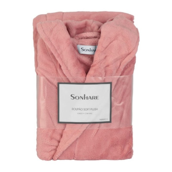 Roupão Soft Plush Longo c/ Xale Linha Sonhare Sultan - Rosa Queimado (confira tamanhos) Roupão Soft Plush Longo c/ Xale Linha Sonhare Sultan - Rosa Queimado (confira tamanhos)