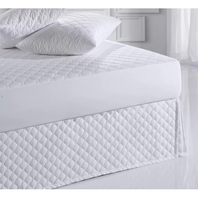 Saia para Cama Box Casal Poá Ultrawave Altenburg - Branco