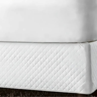 Saia para Cama Box Queen Matelassada Juma - Branco
