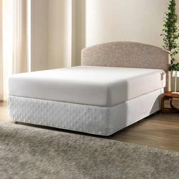 Saia para Cama Box Solteiro Boulevard EasyFit Altenburg - Branco Saia para Cama Box Solteiro Boulevard EasyFit Altenburg - Branco