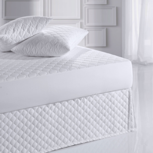 Saia para Cama Box Solteiro King Poá Ultrawave Altenburg - Branco