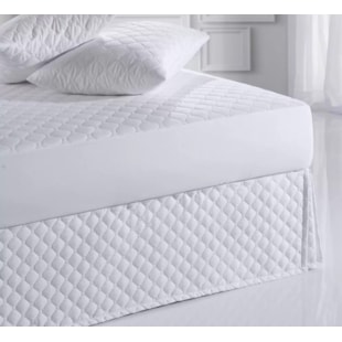 Saia para Cama Box Solteiro Poá Ultrawave Altenburg - Branco