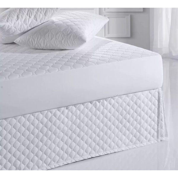 Saia para Cama Box Solteiro Poá Ultrawave Altenburg - Branco