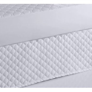 Saia para Cama Box Solteiro Poá Ultrawave Altenburg - Branco