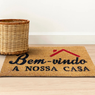 Tapete Capacho Bem -Vindo Fibra de Coco 30cm x 60cm Corttex – A Nova Casa