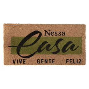 Tapete Capacho Bem -Vindo Fibra de Coco 30cm x 60cm Corttex – Gente Feliz