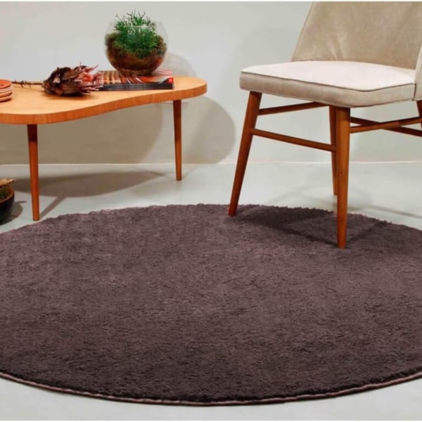 Tapete Classic Sala/Quarto Liso Redondo 100cm Oasis - Nomad Tapete Classic Sala/Quarto Liso Redondo 100cm Oasis - Nomad