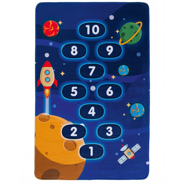 Tapete Infantil Home 76cm x 1,17m Estampas Divertidas Andreza - Amarelinha Tapete Infantil Home 76cm x 1,17m Estampas Divertidas Andreza - Amarelinha