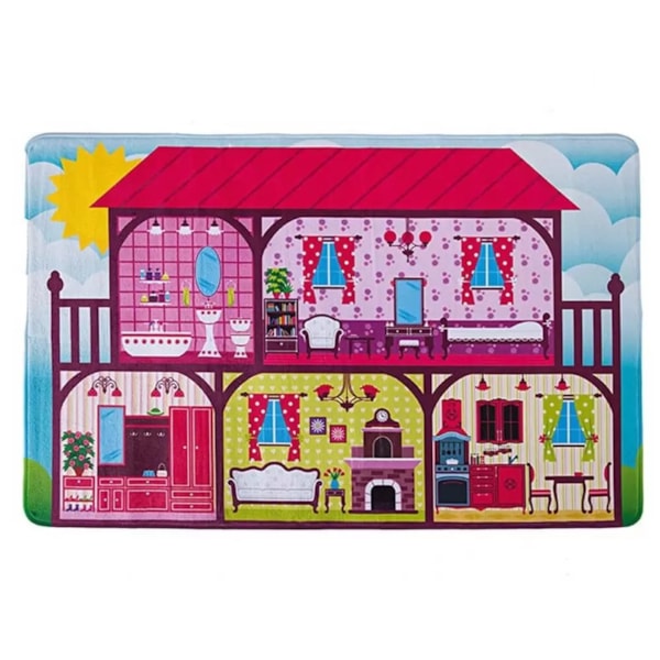 Tapete Infantil Home 76cm x 1,17m Estampas Divertidas Andreza - Casinha Tapete Infantil Home 76cm x 1,17m Estampas Divertidas Andreza - Casinha