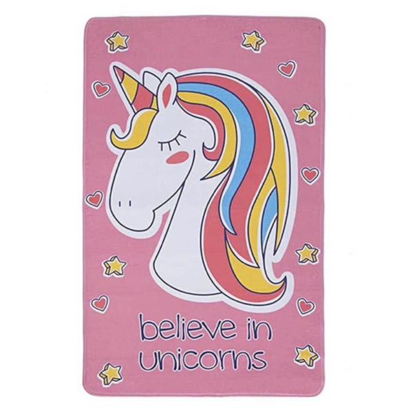 Tapete Infantil Home 76cm x 1,17m Estampas Divertidas Andreza - Unicorns