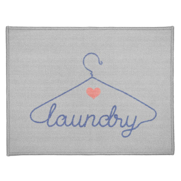 Tapete p/ Lavanderia 50cm x 70cm CleanKasa Laundry Base Antiderrapante Kapazi - Cabide