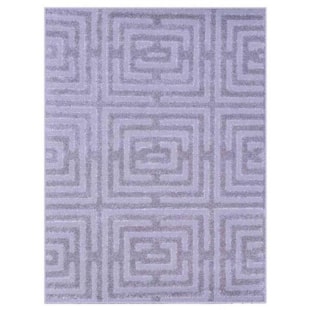 Tapete Realce Eden 1,00m x 1,50m J Serrano - Cinza