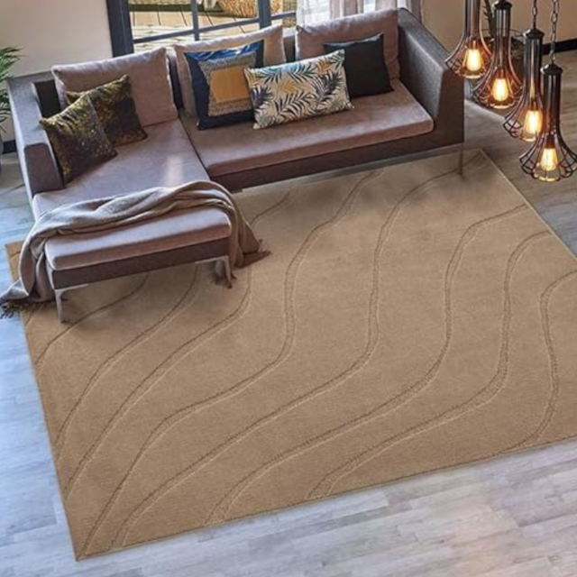 Tapete Realce Falesia 1,00m x 1,50m J Serrano - Creme Cotton