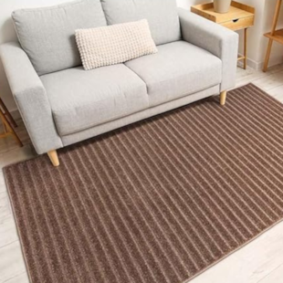 Tapete Realce Listras 1,00m x 1,50m J Serrano - Taupe
