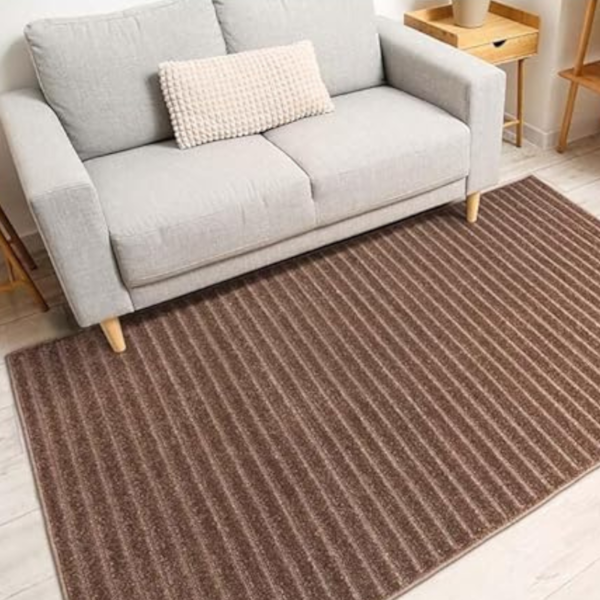 Tapete Realce Listras 1,00m x 1,50m J Serrano - Taupe