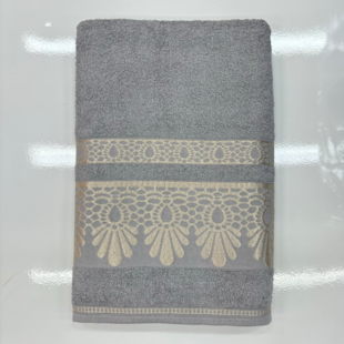 Toalha de Banho Atenas 75cm X 1,60m Lucatex - Pérola