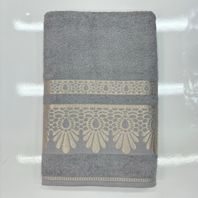 Toalha de Banho Atenas 75cm X 1,60m Lucatex - Pérola