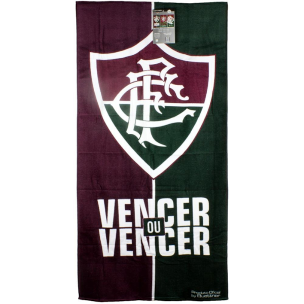 Toalha de Banho Aveludada Estampa de Time 70cm X 1,40m Bouton - Fluminense Toalha de Banho Aveludada Estampa de Time 70cm X 1,40m Bouton - Fluminense
