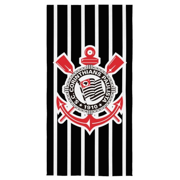 Toalha de Banho Aveludada Estampa de Time 70cm X 1,40m Lepper - Corinthians