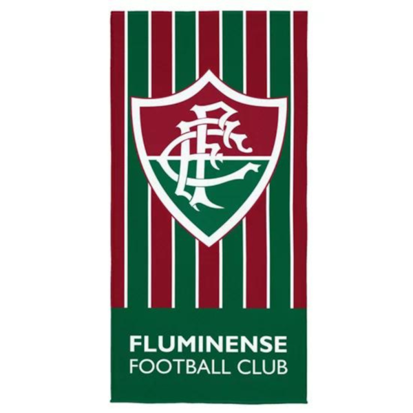 Toalha de Banho Aveludada Estampa de Time 70cm X 1,40m Lepper - Fluminense Toalha de Banho Aveludada Estampa de Time 70cm X 1,40m Lepper - Fluminense