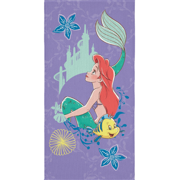 Toalha de Banho Infantil Aveludada 70cm x 1,40 Personagens Lepper - Ariel Toalha de Banho Infantil Aveludada 70cm x 1,40 Personagens Lepper - Ariel
