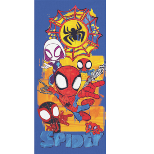 Toalha de Banho Infantil Aveludada 70cm x 1,40 Personagens Lepper - Spidey