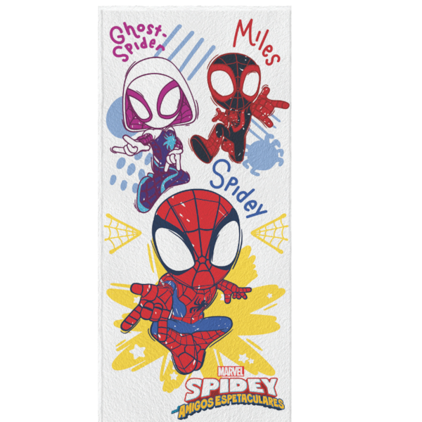 Toalha de Banho Infantil Felpuda 60cm x 1,20m Personagens Lepper - Spidey