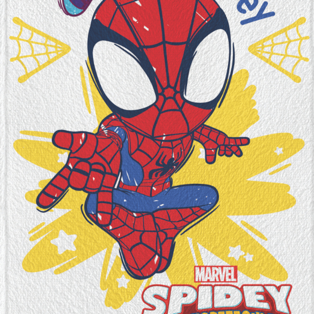 Toalha de Banho Infantil Felpuda 60cm x 1,20m Personagens Lepper - Spidey