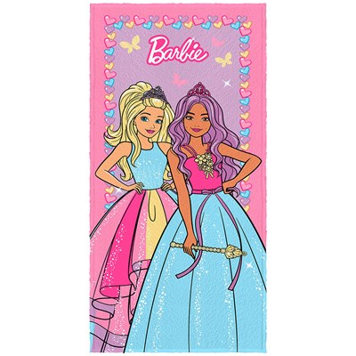 Toalha de Banho Infantil Felpuda Barbie Reinos II Lepper  - AZUL