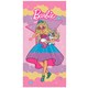 Toalha de Banho Infantil Felpuda Barbie Reinos II Lepper  - PINK