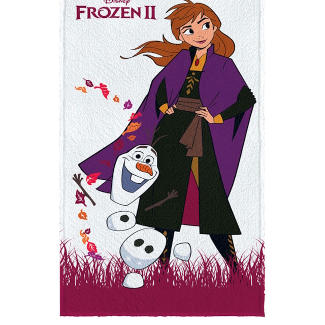 Toalha de Banho Infantil Felpuda Frozen II Lepper  - ROXO