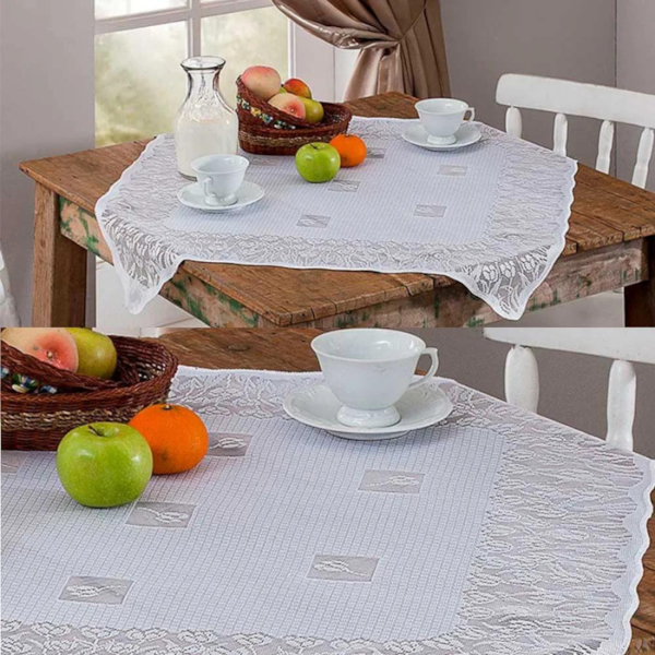 Toalha de Chá Quadrada 78cm X 78cm RendhAC - Tulipas Toalha de Chá Quadrada 78cm X 78cm RendhAC - Tulipas