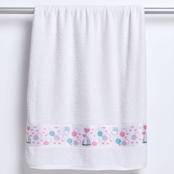 Toalha de Lavabo Infantil Sweet Moment 30xm X 50cm Lufamar - Branco 0001 Toalha de Lavabo Infantil Sweet Moment 30xm X 50cm Lufamar - Branco 0001