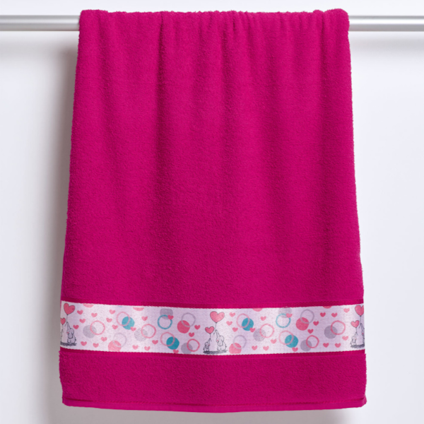 Toalha de Lavabo Infantil Sweet Moment 30xm X 50cm Lufamar - Cerise 0242 Toalha de Lavabo Infantil Sweet Moment 30xm X 50cm Lufamar - Cerise 0242