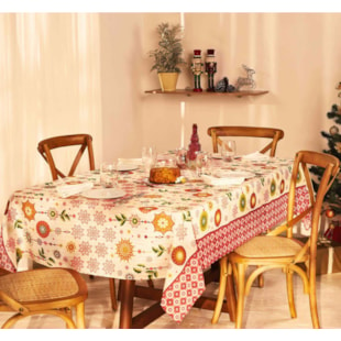 Toalha de Mesa Pop Natal Retangular 6 Lugares 1,40m x 2,10m Lepper - (confira estampas disponíveis)