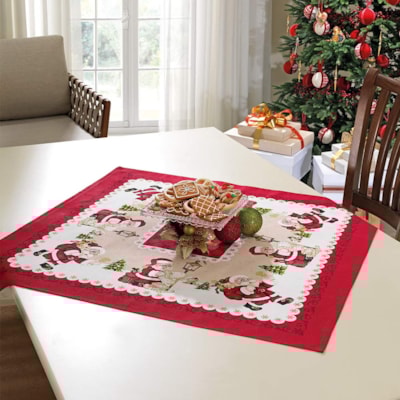 Toalha de Mesa Quadrada 0,78 x 0,78cm Genebra Rústica Dohler