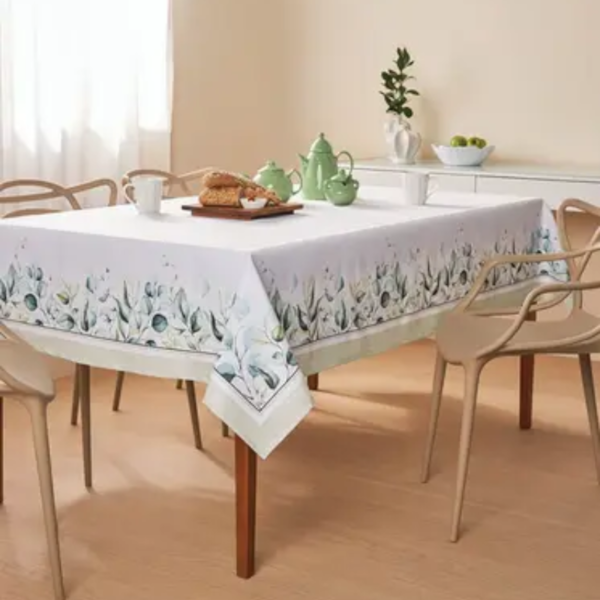 Toalha de Mesa Quadrada 1,60m x 1,60m Casa com Casa Lepper - Natural Sublime Toalha de Mesa Quadrada 1,60m x 1,60m Casa com Casa Lepper - Natural Sublime