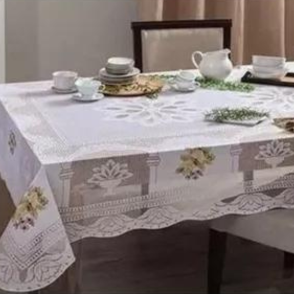Toalha de Mesa Quadrada Criativa 1,60m x 1,60m RendhAC - Flor Queimada Toalha de Mesa Quadrada Criativa 1,60m x 1,60m RendhAC - Flor Queimada