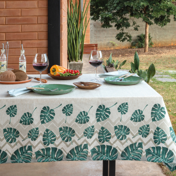 Toalha de Mesa Quadrada linho 1,58m x 2,70m Kacyumara - Joy Toalha de Mesa Quadrada linho 1,58m x 2,70m Kacyumara - Joy