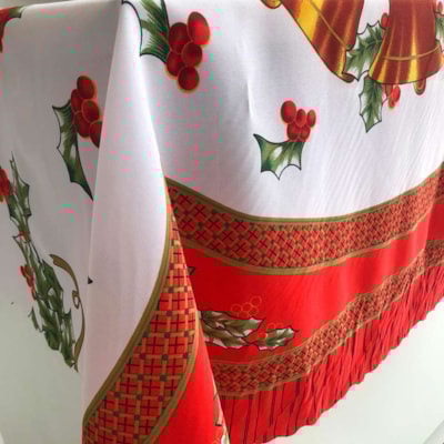 Toalha de Mesa Quadrada Natalina Salehtex