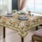 Toalha de Mesa Quadrada Rustica Estampada Raner