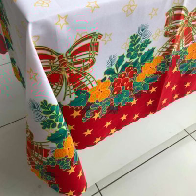 Toalha de Mesa Retangular Natalina Salehtex