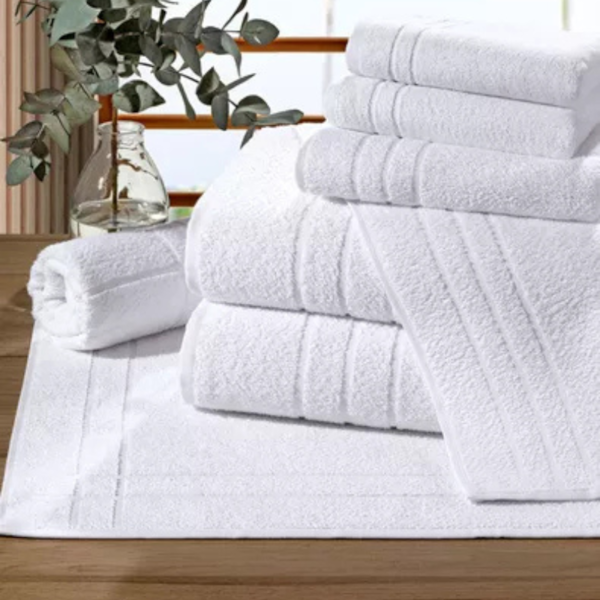 Toalha de Piso Silver 50cm x 70cm Lufamar - Branco Toalha de Piso Silver 50cm x 70cm Lufamar - Branco