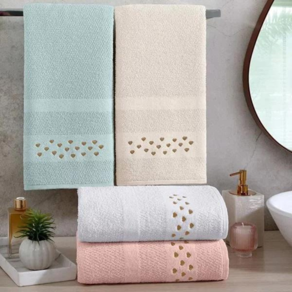 Toalha de Rosto Amour 50cm x 70cm 100% Algodão - Buettner (confira cores disponíveis) Toalha de Rosto Amour 50cm x 70cm 100% Algodão - Buettner (confira cores disponíveis)
