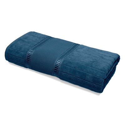 Toalha de Rosto azul marinho para Bordar 50cm x 80cm 100% Algodão 400g/m Buettner Caprice Luxo