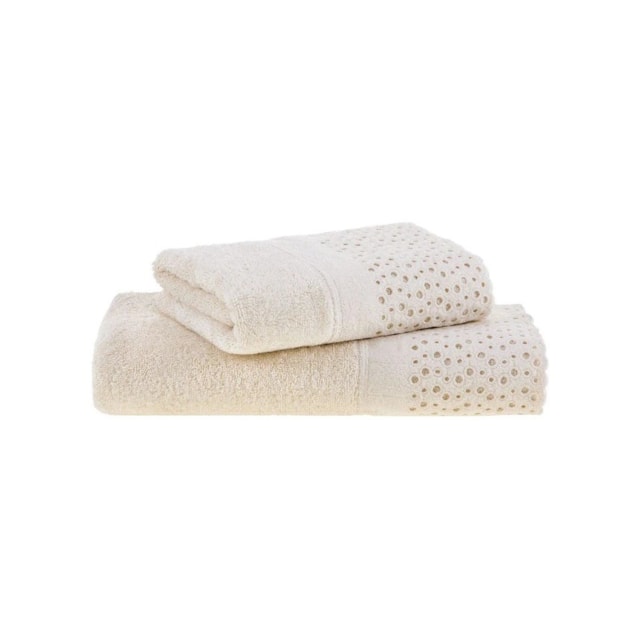 Toalha de Rosto Princess 48cm x 90cm Buddemeyer - Creme - creme