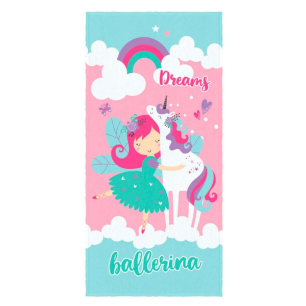 Toalha Felpuda de Banho Infantil Estampada 60cm x1,10cm Lepper - Sonho Encantado Toalha Felpuda de Banho Infantil Estampada 60cm x1,10cm Lepper - Sonho Encantado